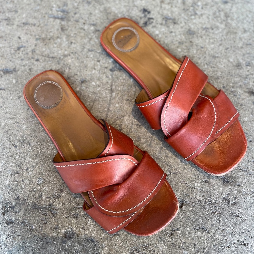 Chloé Candice Flat Twist Slide Sandals - 40 1/2